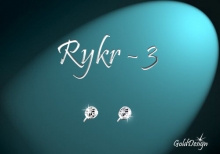 Rykr 3 - náušnice stříbřeno